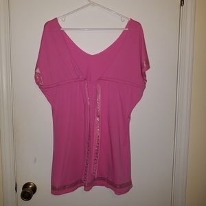 Seven7 Pink Tunic Top